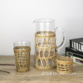 Paper Wrapped Weave Sleeve Glass Vase wholesale glass jug with paper wrapped Supplier